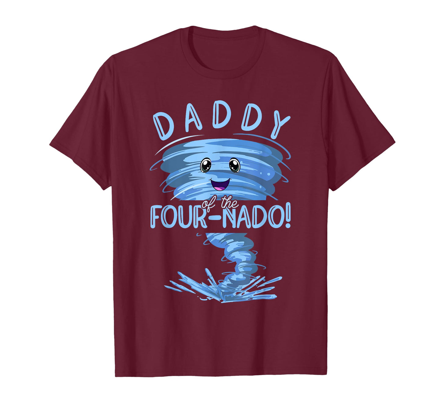 Daddy of the Four-Nado | Party 4nd Birthday | Tornado Dad T-Shirt