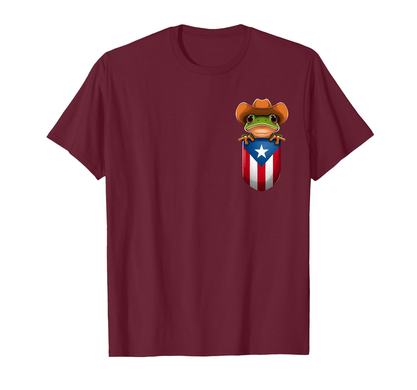 Coqui Frog Puerto rico Men Boricua Pocket T-Shirt