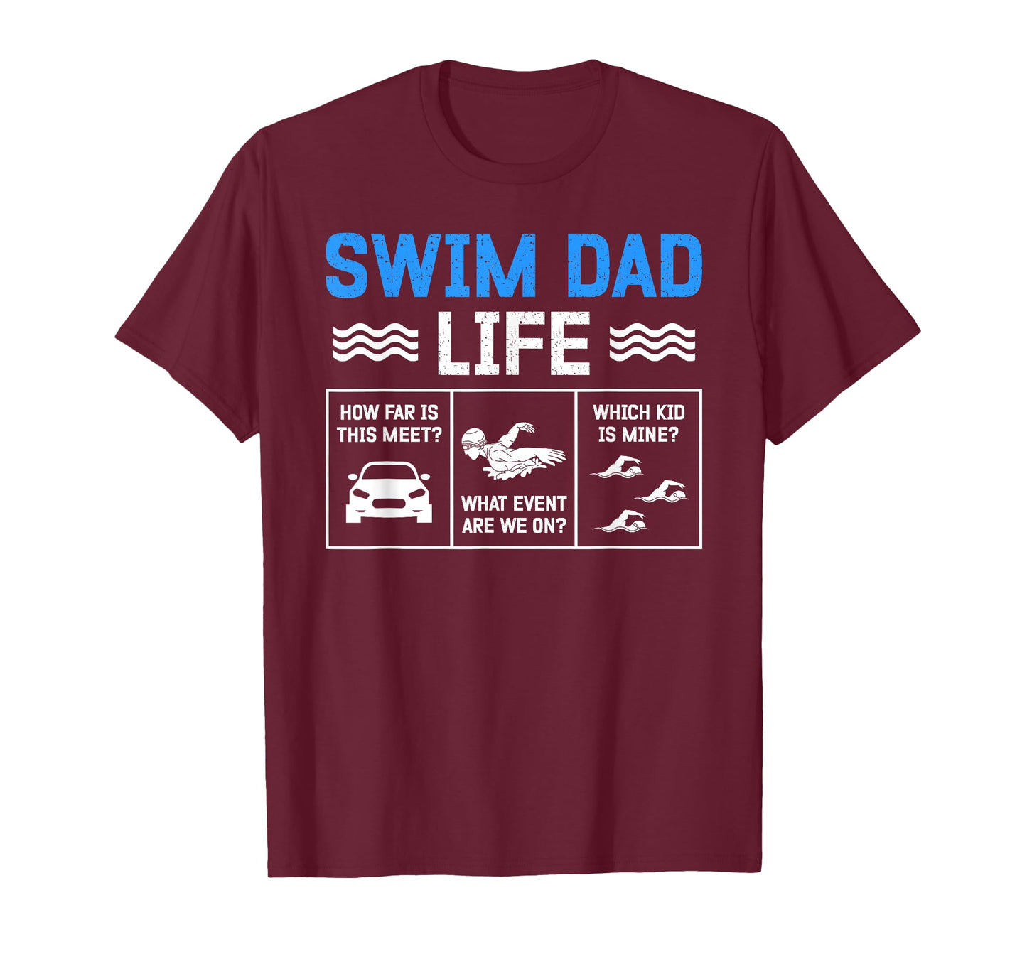 Swim Dad Life Swimming Dad Of A Swimmer Dad Swim Father T-Shirt