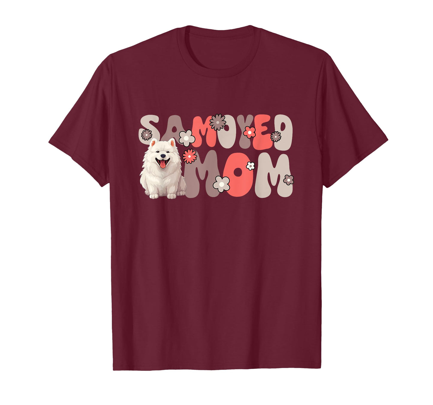 Samoyed Groovy World's Best Samoyed Mom T-Shirt