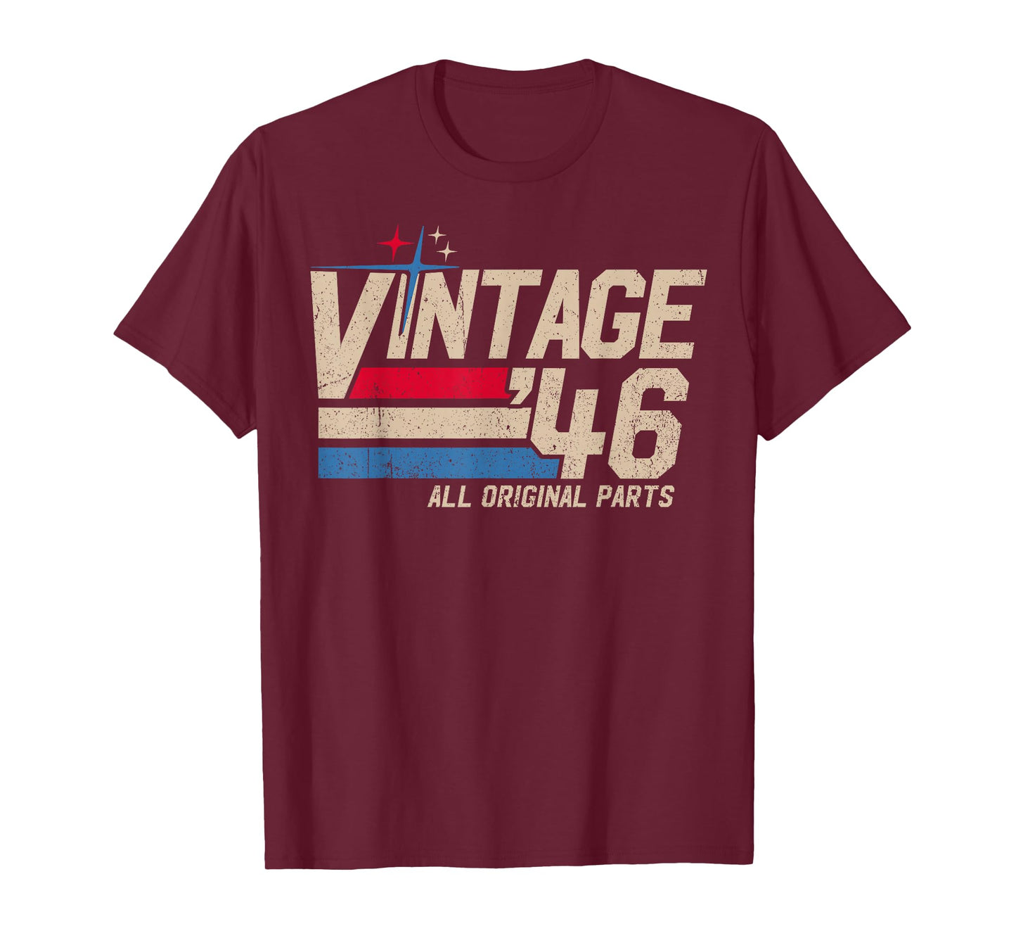 Vintage 1946 Retro 79th Birthday for Men Woman 79 Years Old T-Shirt