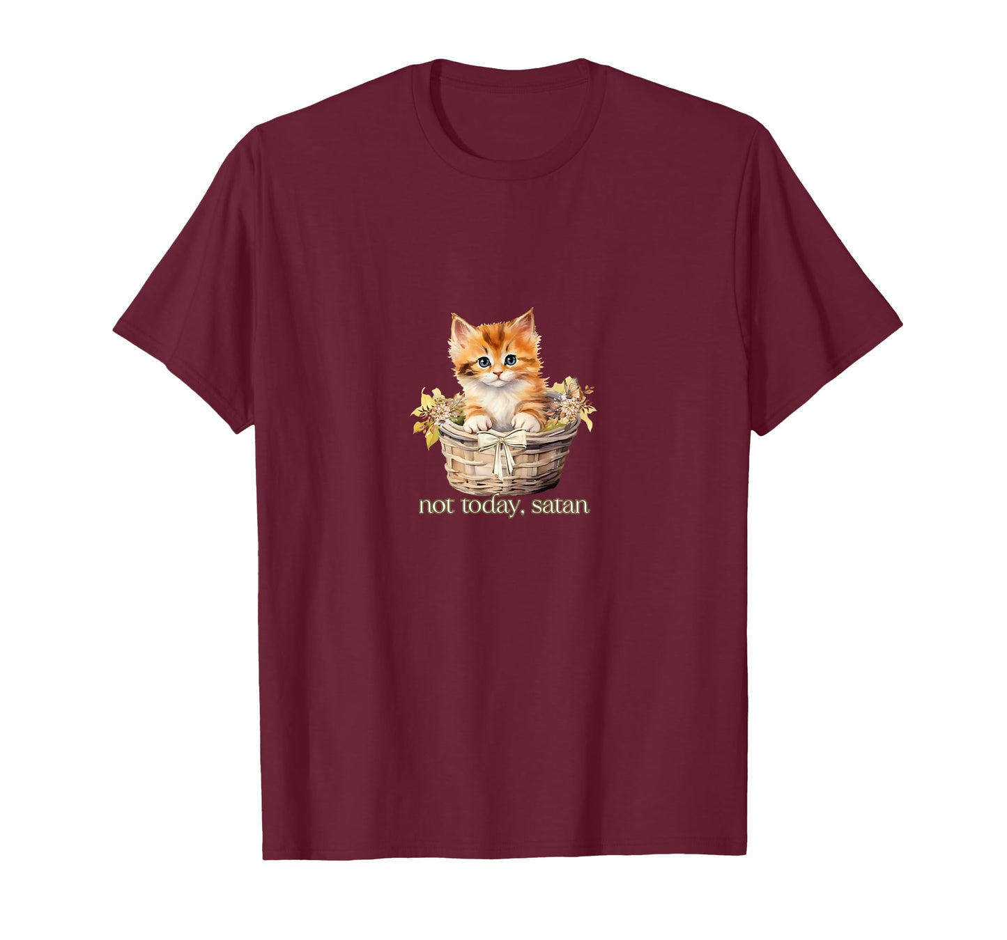 Not Today Satan Kitten T-Shirt