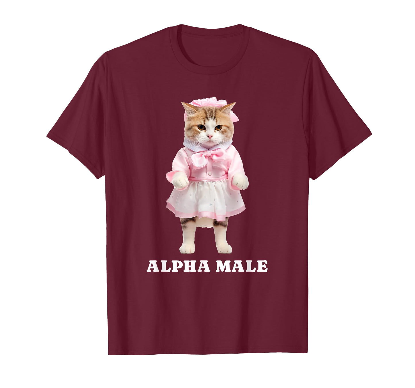 Alpha Male (with a funny little kitten cat print) T-Shirt