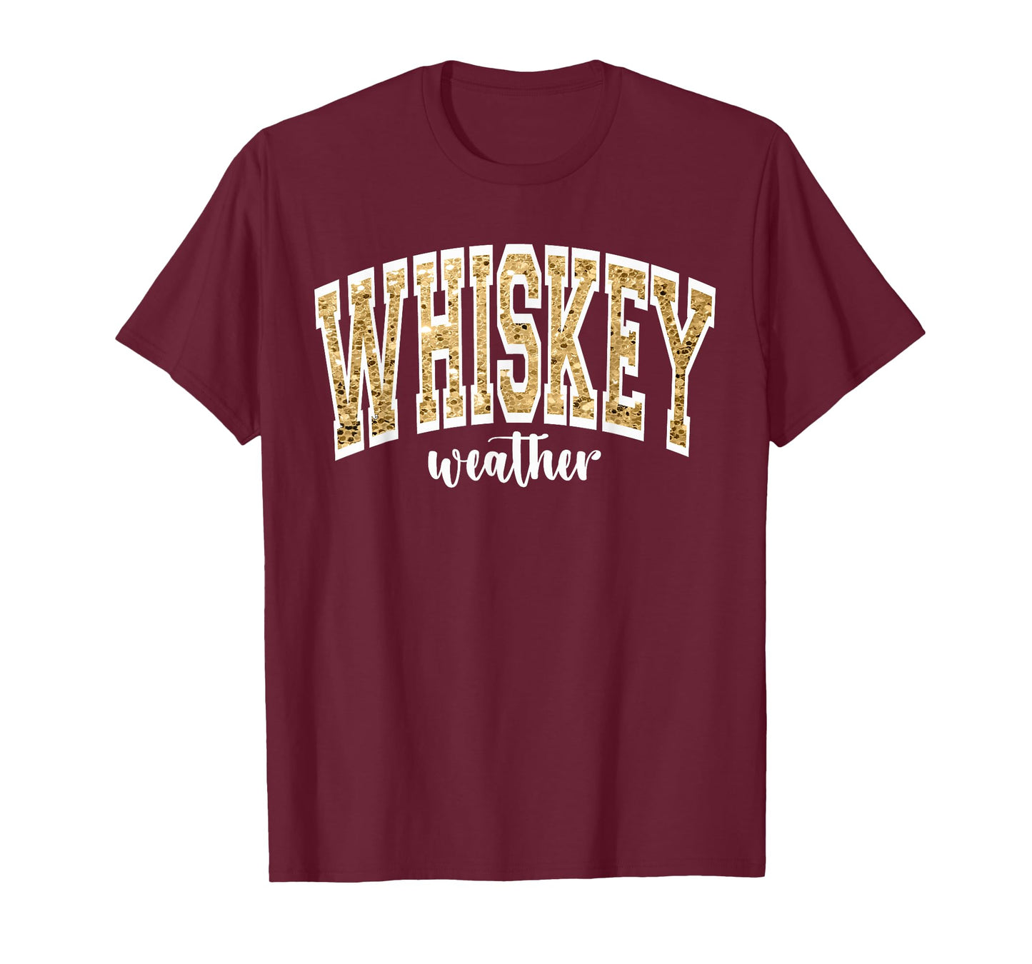 Whiskey Weather Retro College T-Shirt