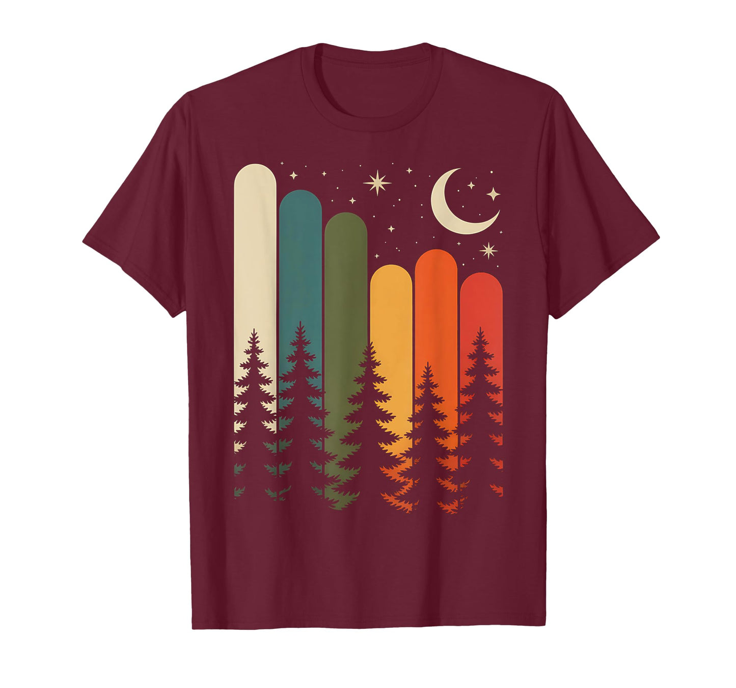 Trees Nature Mountains Adventure Outdoor Wildlife Forest T-Shirt