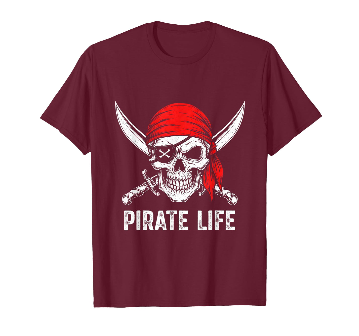 Halloween Skull Pirate of The Caribbean Costume Men Women T-Shirt