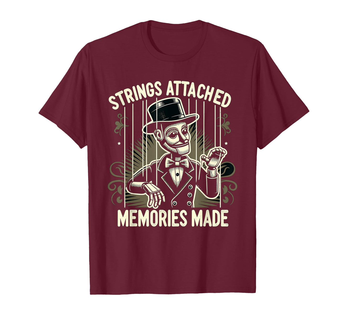 Puppet Mastery Shadow Play Ventriloquist Performance Art T-Shirt