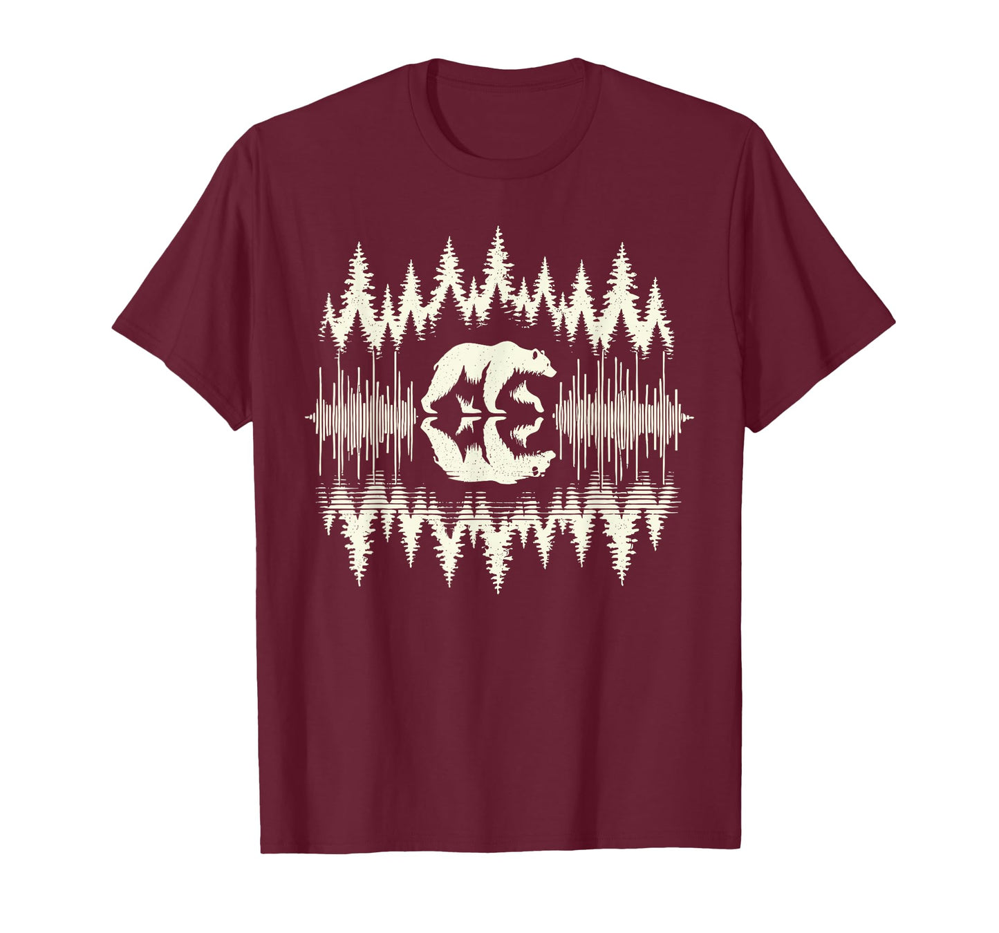Trees Reflection Wildlife Nature Bear Outdoor Forest T-Shirt