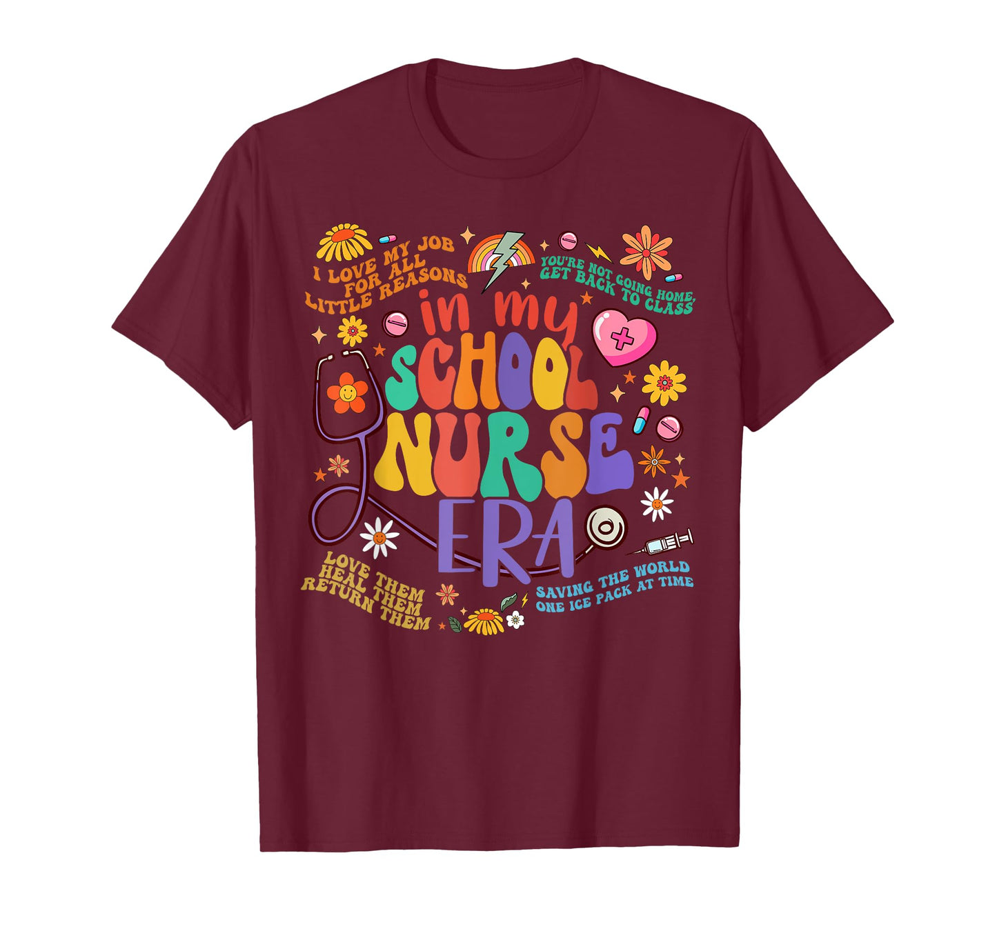 Women In My School Nurse Era School Nurse Week 2024 T-Shirt