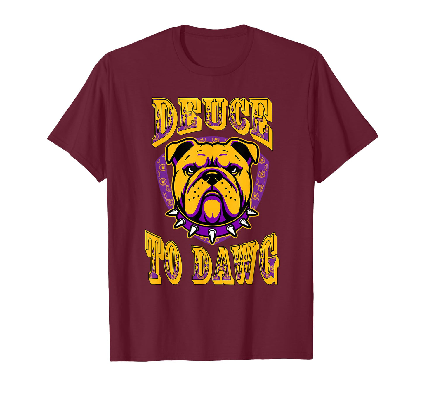 AMAZIGREEK Omega Psi Phi Fraternity Paraphernalia, Deuce To Dawg T-Shirt