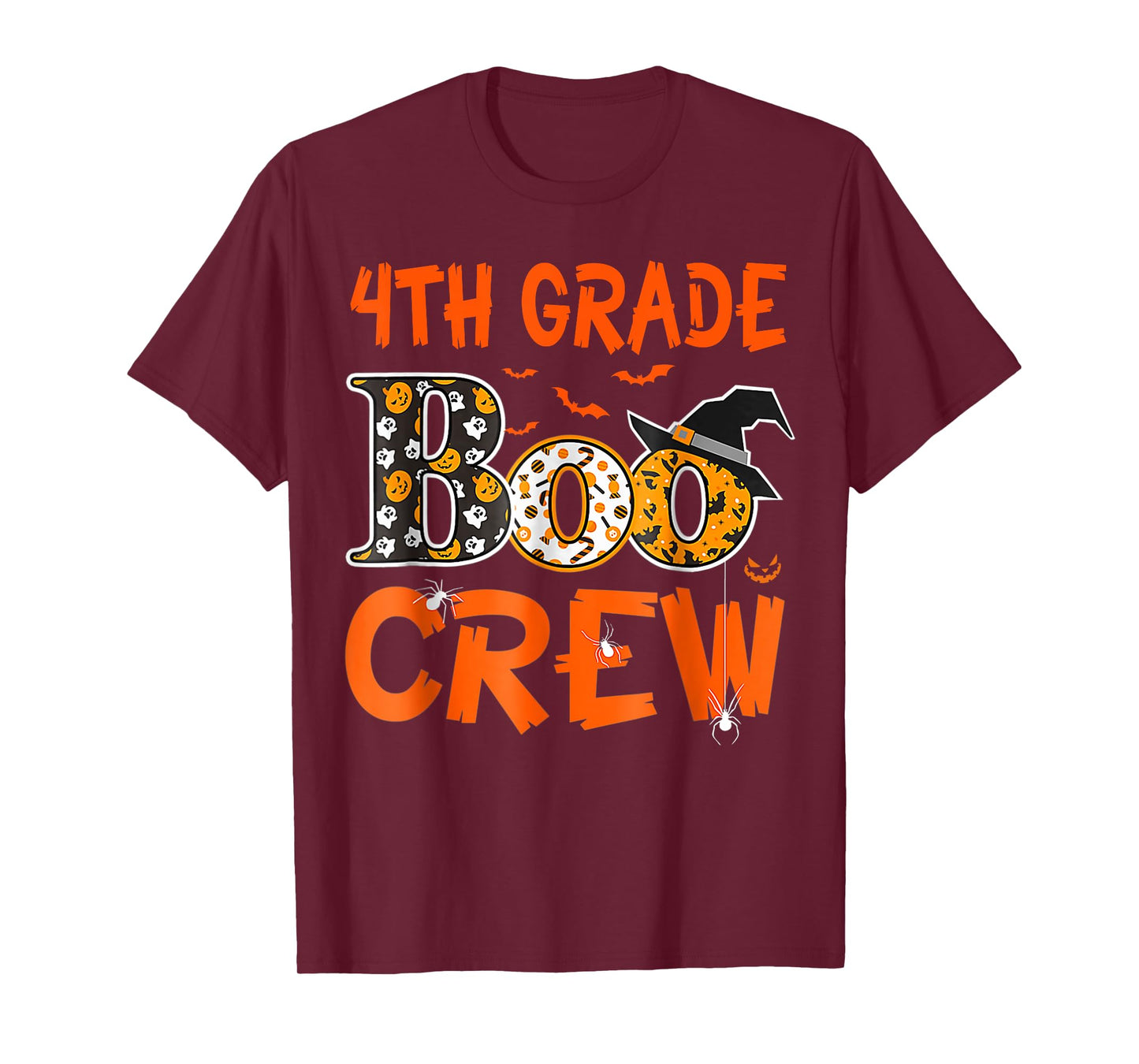 4th Grade Boo Crew Teacher Student Funny Halloween T-Shirt