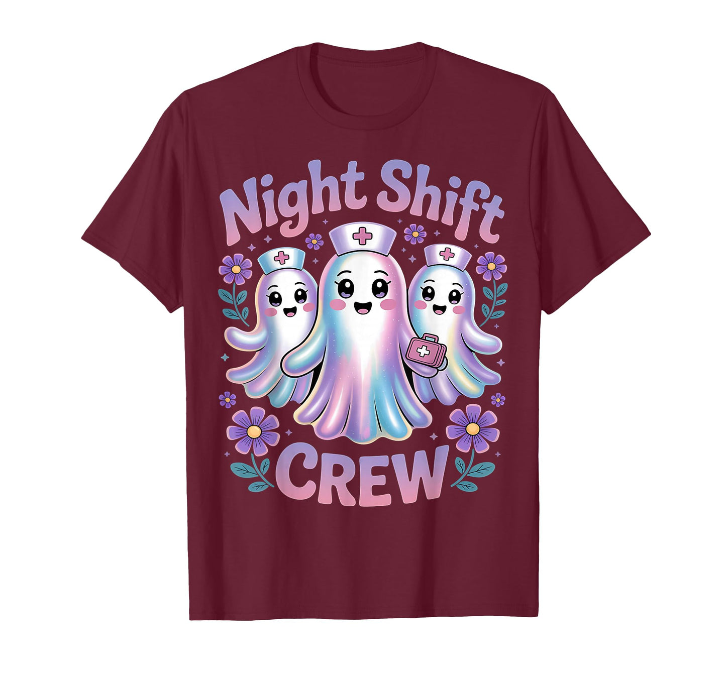 Halloween Nurse Shirt ICU RN OBGYN Medical Night Shift Crew T-Shirt