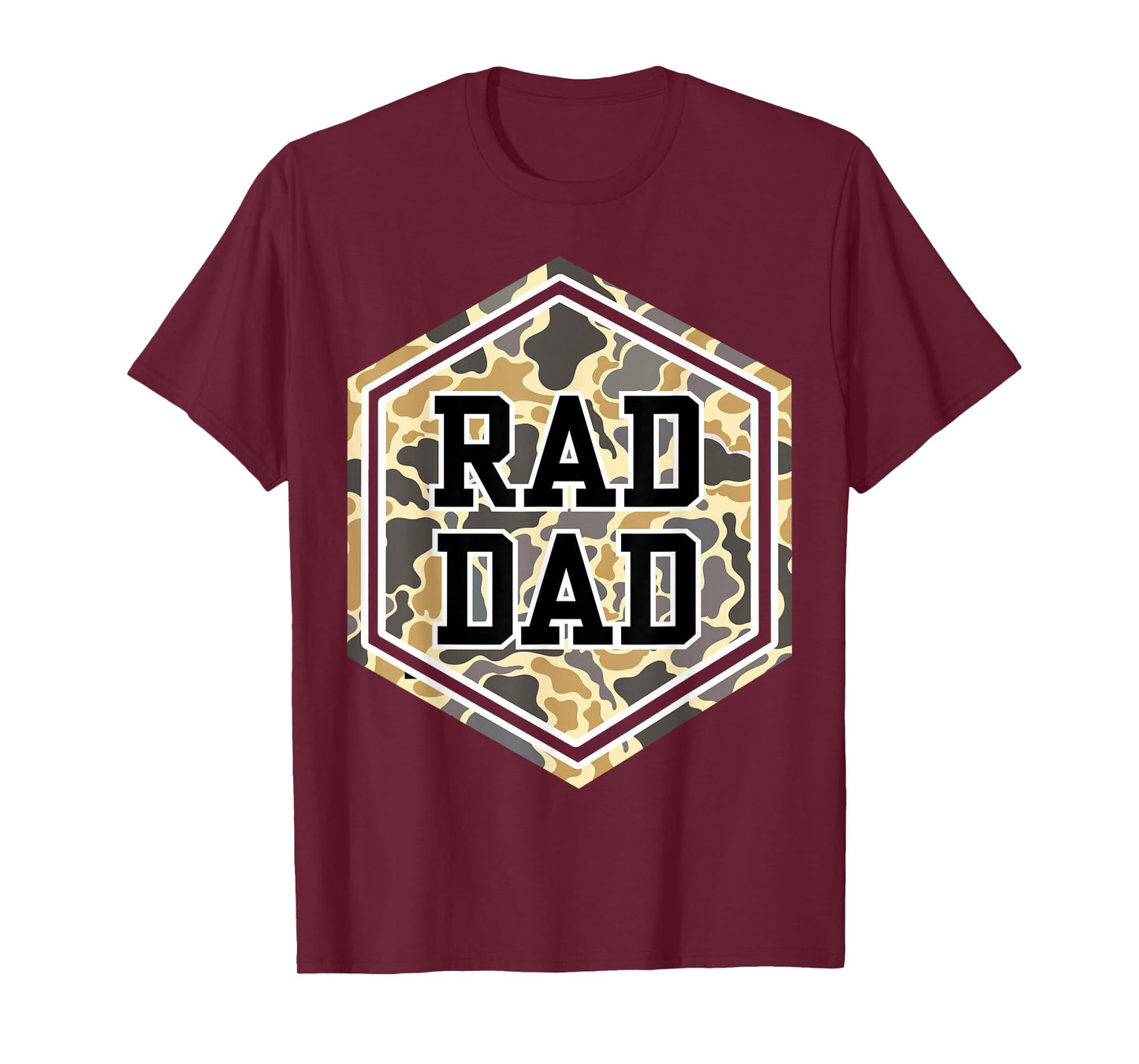 Vintage Rad Camo Dad Daddy Grandpa Papa Fathers Day Dad Life T-Shirt