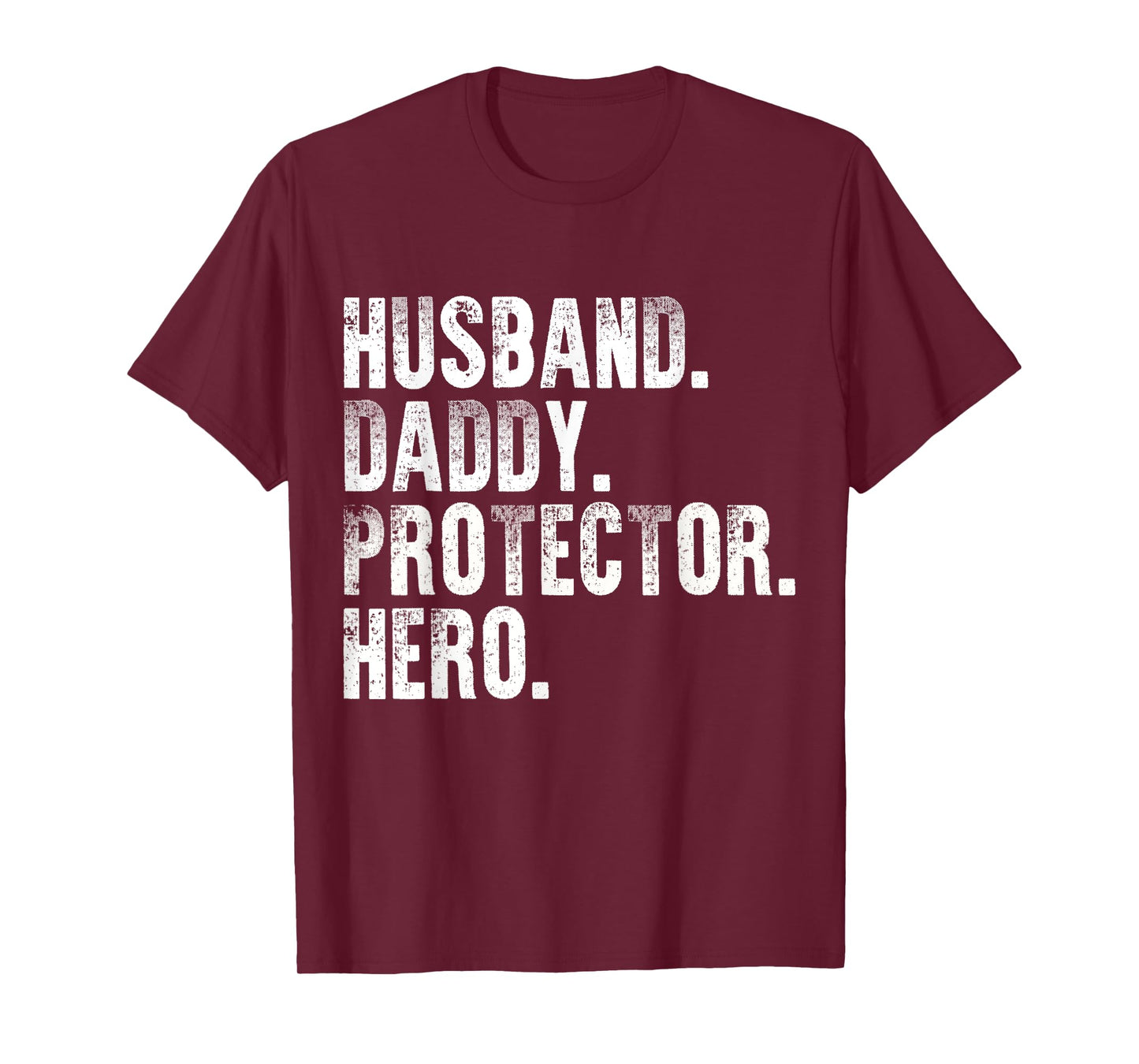 Husband Daddy Protector Hero Funny Father's Day Mens T-Shirt