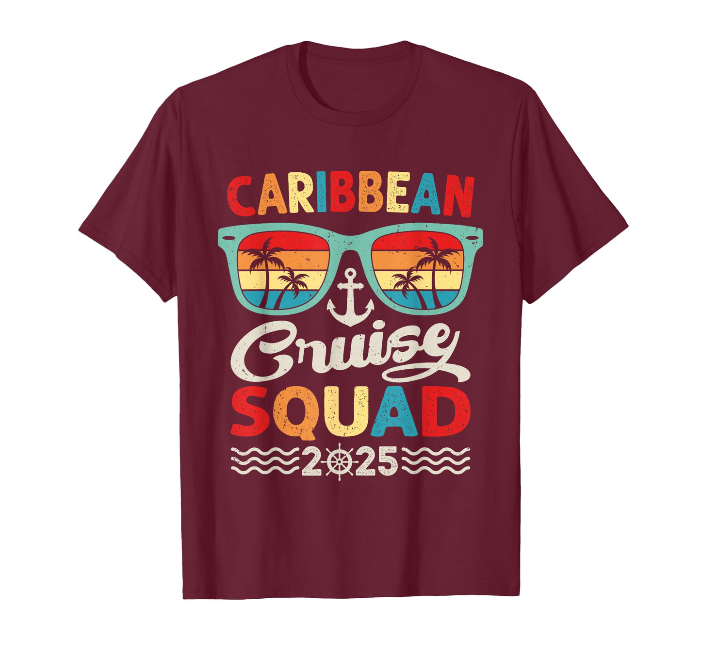 Caribbean Cruise Squad 2025 Family Vacation Trip Matching T-Shirt