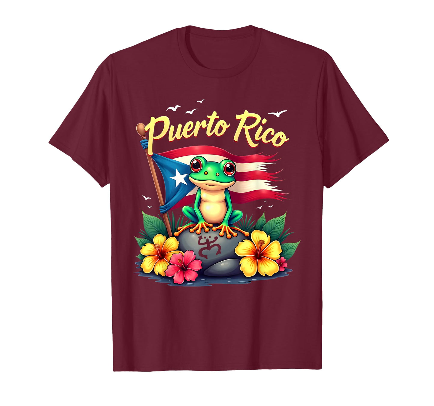 Hispanic Heritage Month Puerto Rico Coqui Frog Taino Symbol T-Shirt