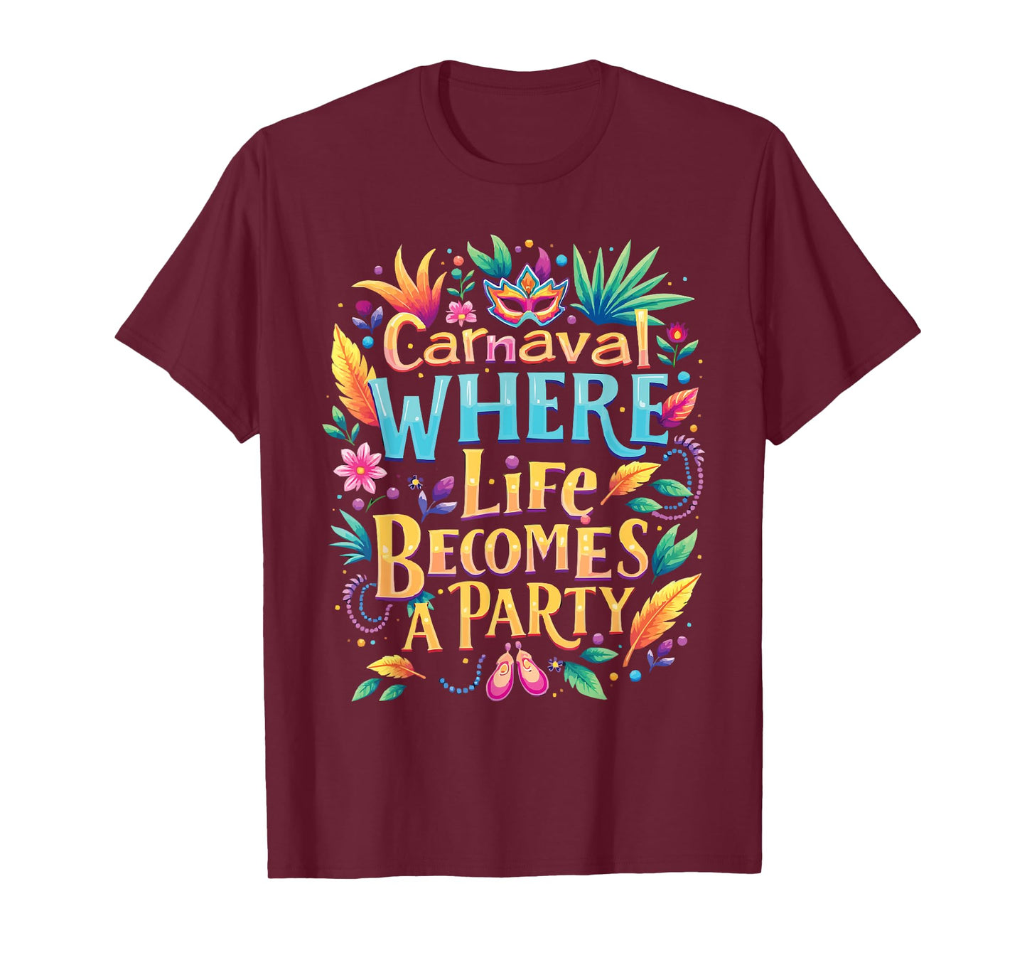 Carnival In Brazil Samba Parade Rhythm Feather Brazilian T-Shirt