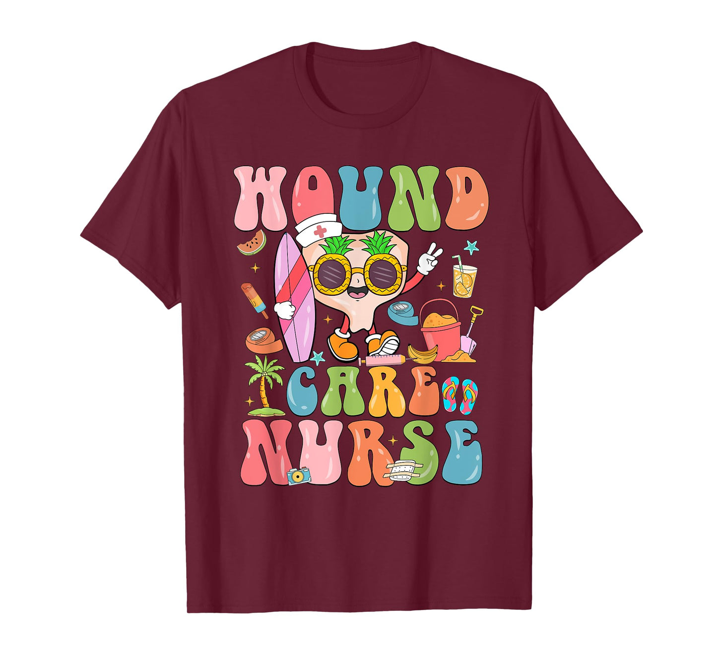 Funny Wound Care Nurse Summer Vibes Nurse Specialist T-Shirt