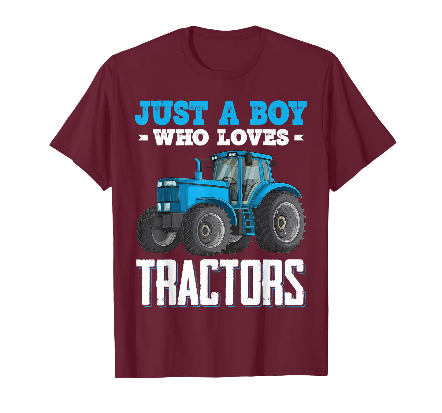 Just A Boy Who Loves Tractors Farm Trucks Boys Toddlers Kids T-Shirt