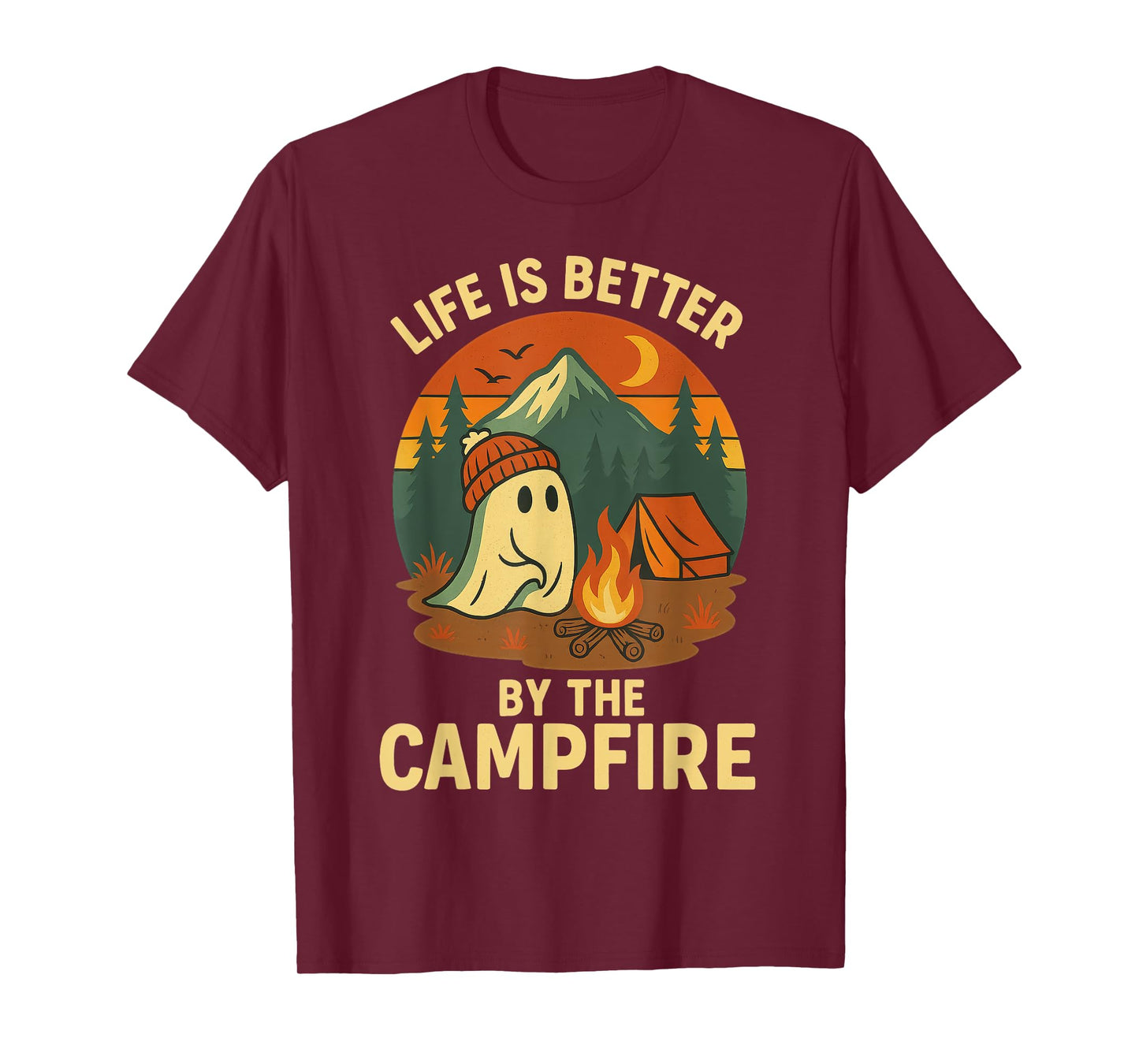 Campfire: Life Is Better by the Campfire Camp T-Shirt
