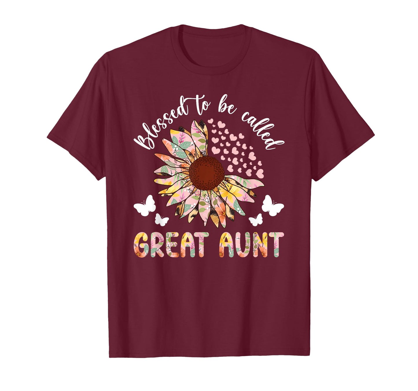 Blessed To Be Called Great Aunt Great Auntie T-Shirt
