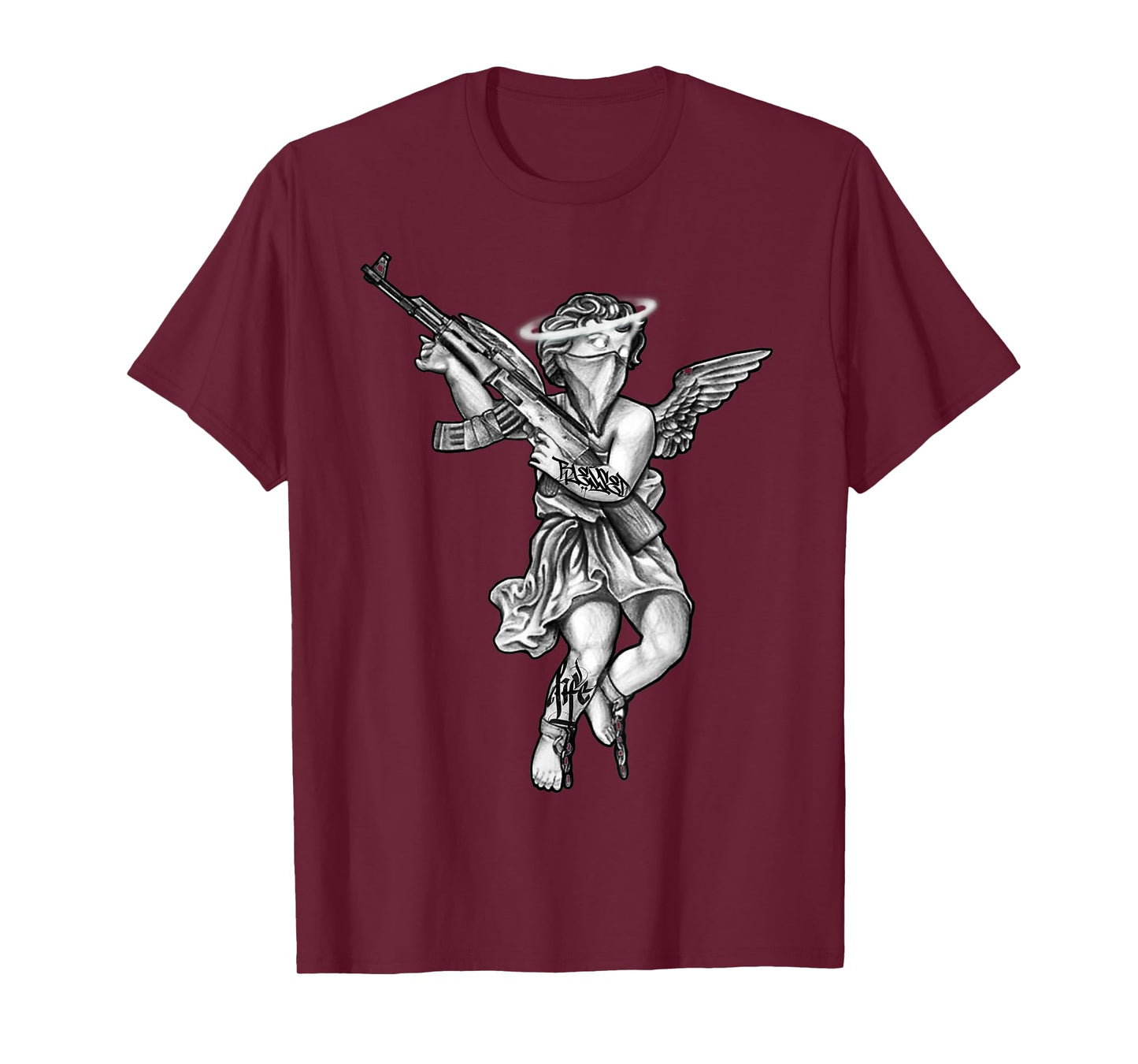 Avenging Angel Sinner Chicano Tattoo T-Shirt