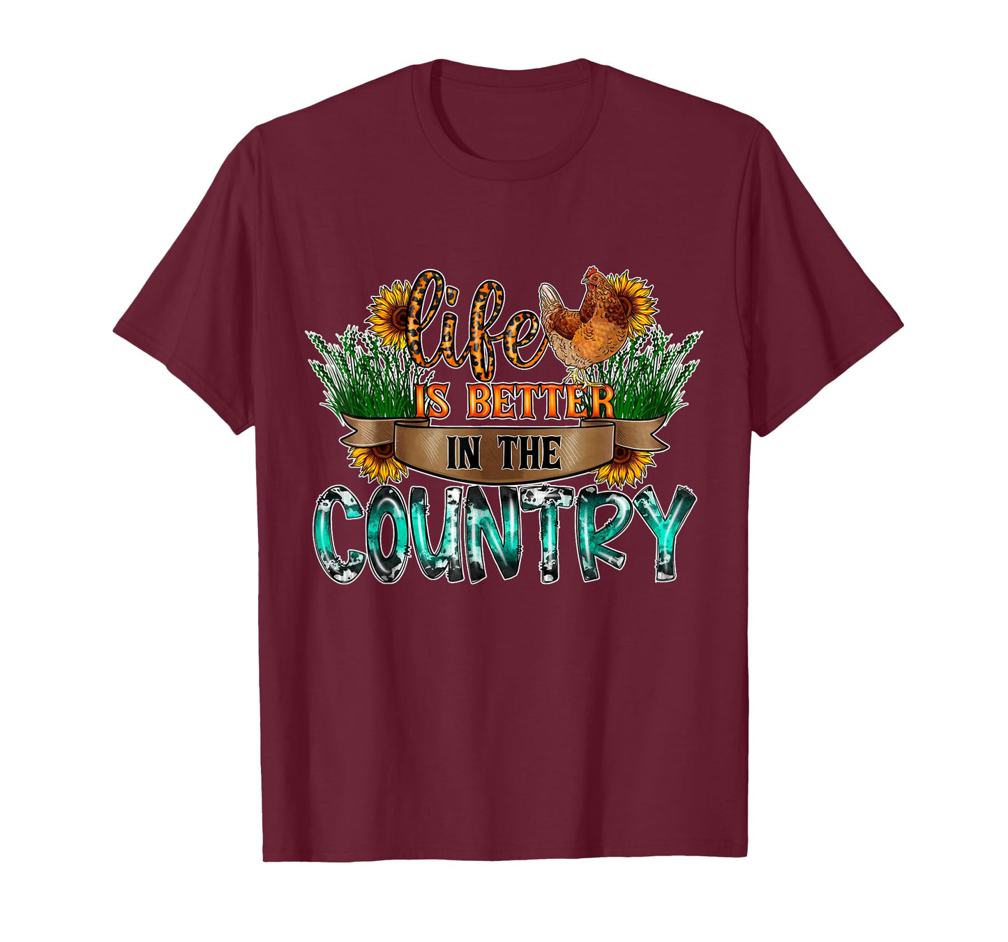 Life is Better in the Country Farm Girl T-Shirt