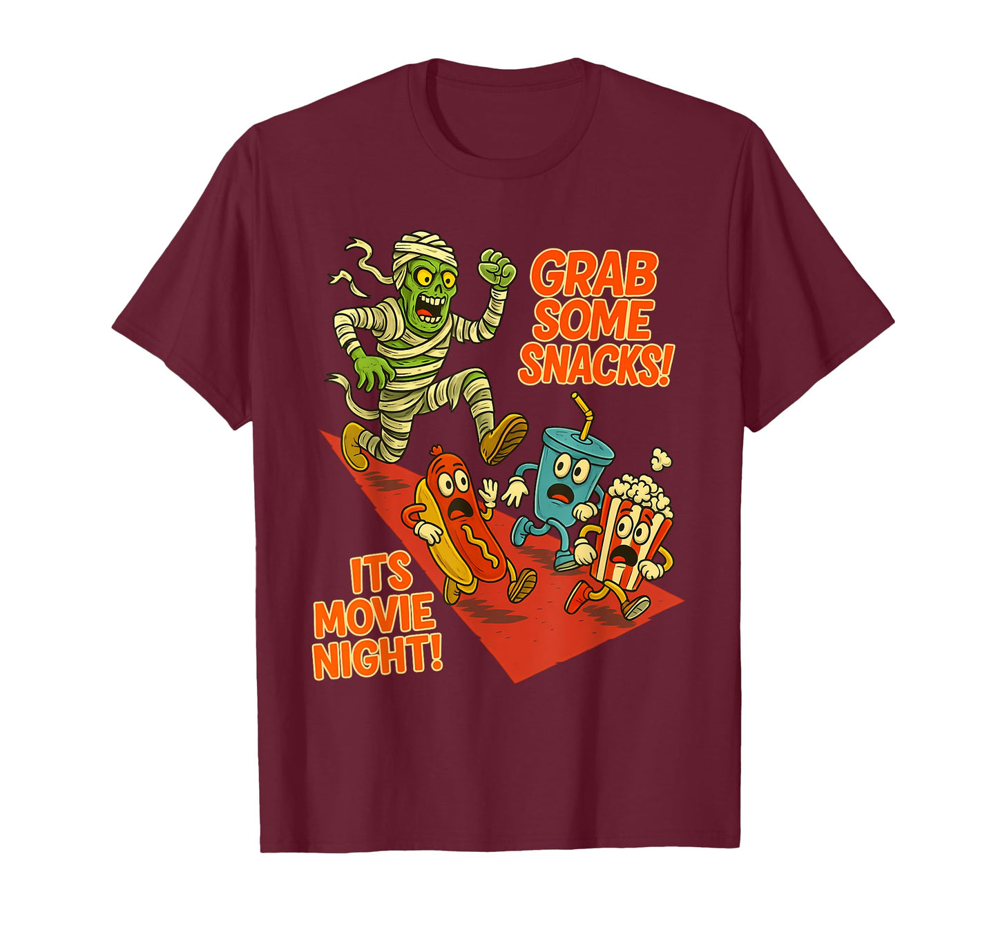Grab Some Snacks! It's Movie Night! Halloween Horror Nights T-Shirt