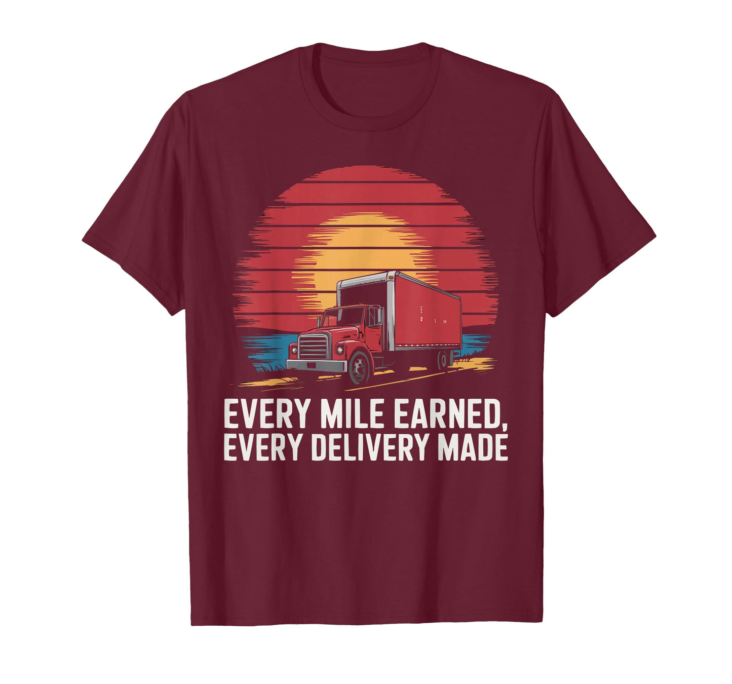 Box Truck Driving Truck Driver Proud Trucker T-Shirt