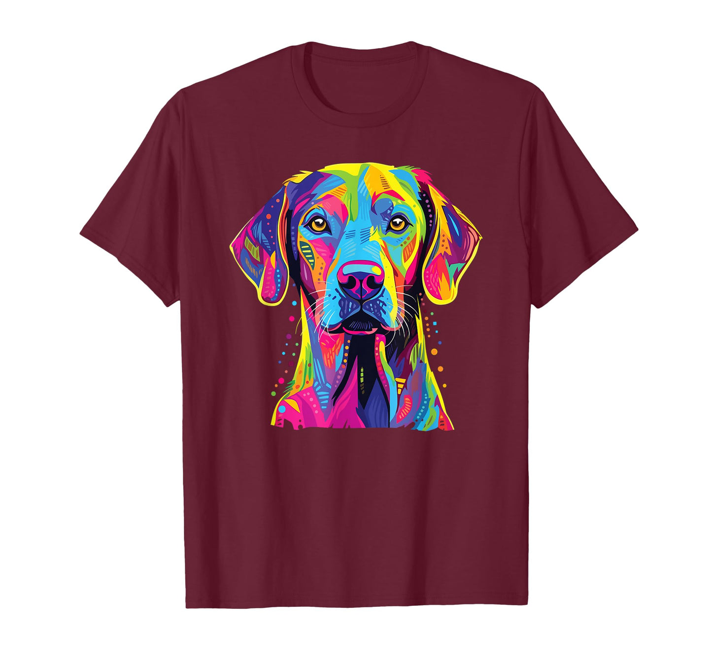 Watercolor Colorful Blue Lacy Dog T-Shirt