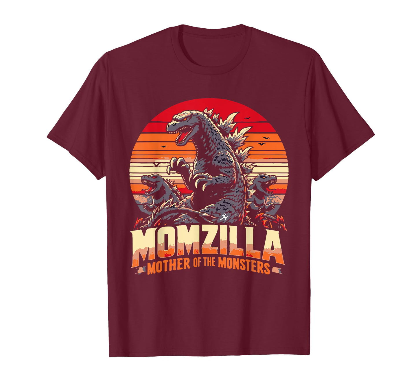 funny Momzilla Mother Of Monsters Retro birthday Mothers day T-Shirt