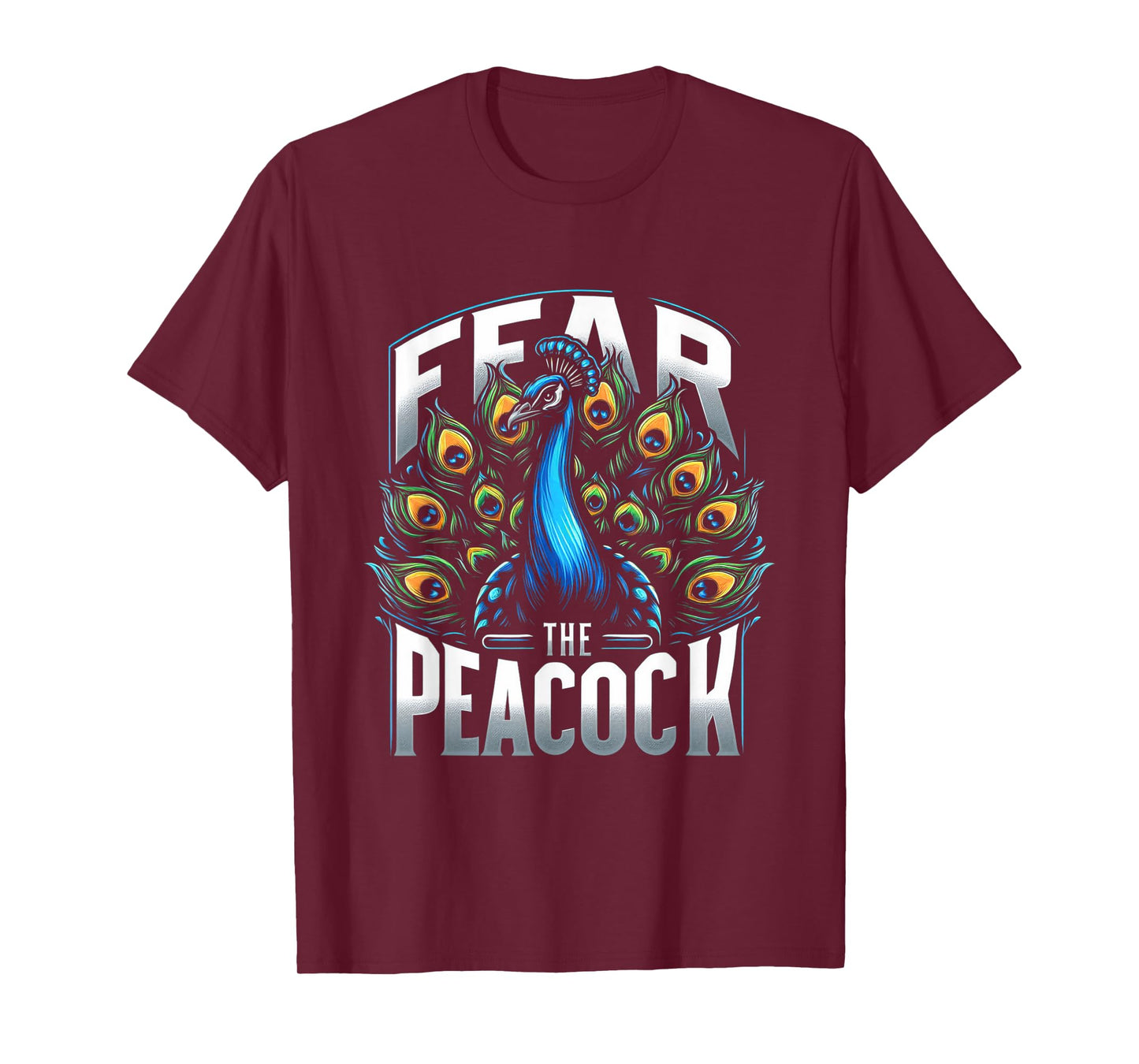 Fear The Peacock Zookeeper Ornithologist Funny Bird Lover T-Shirt