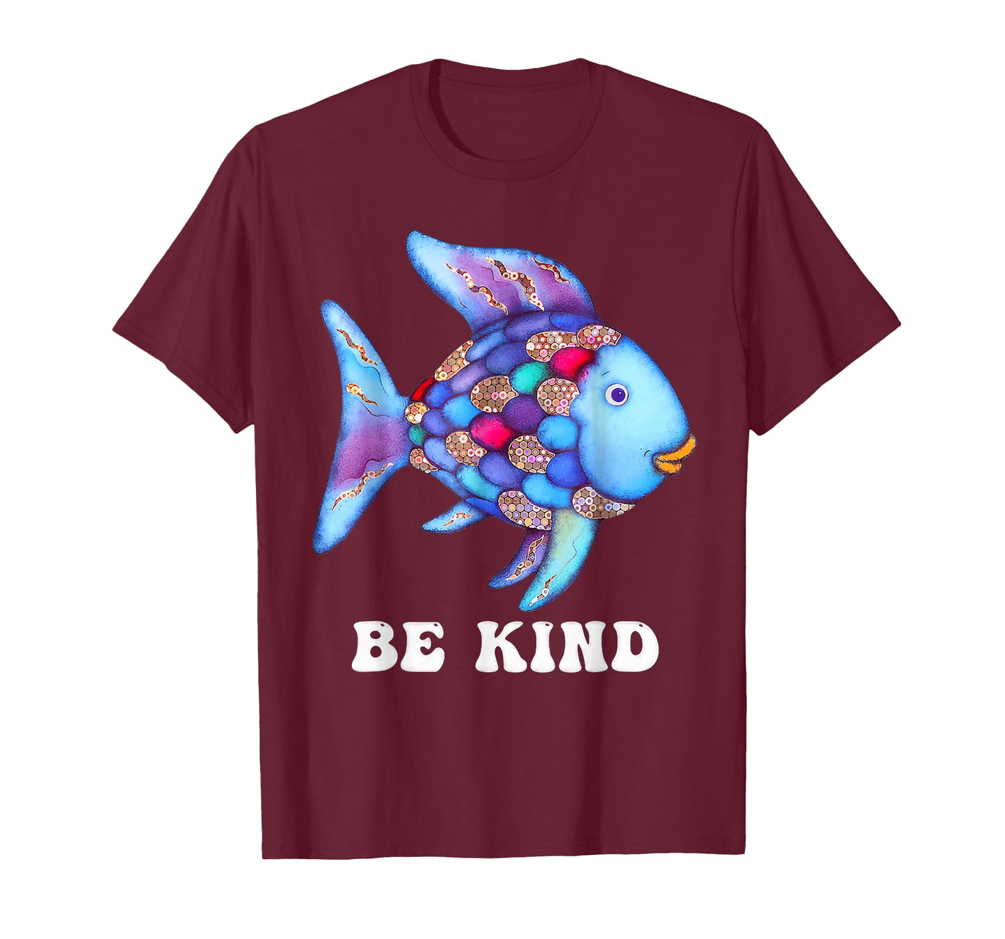 Be Kind Rainbow Fish Teacher Life Teaching Back To School T-Shirt