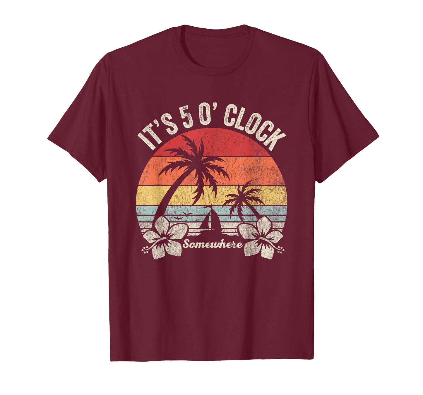 It's 5 O'Clock Somewhere Sunset Paradise T-Shirt