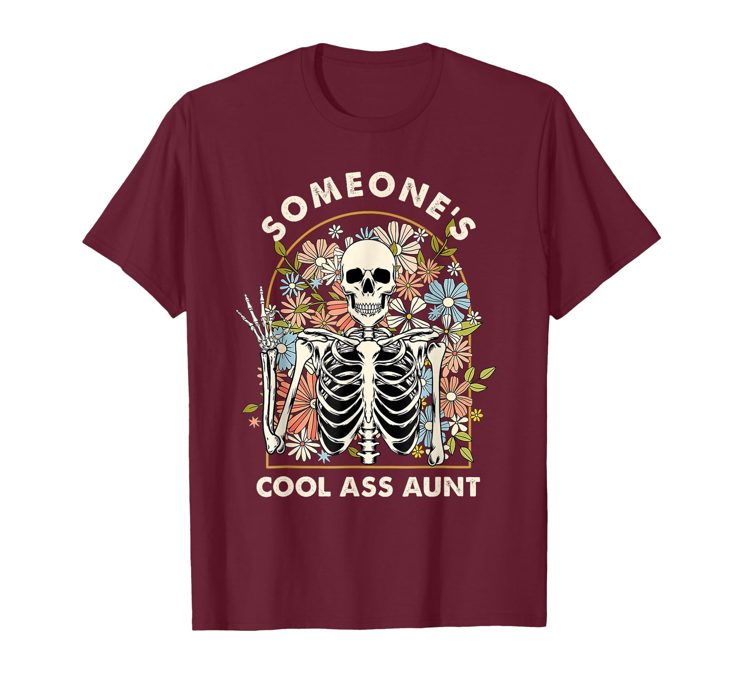 Someone's Cool Ass Aunt Cool Auntie Club Skull Skeleton T-Shirt