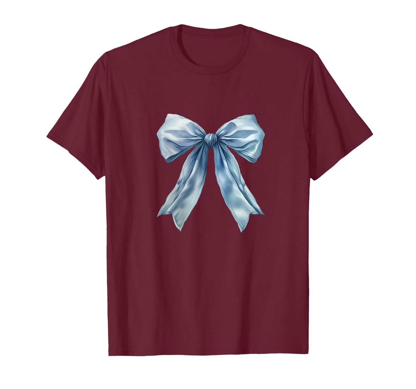 Baby Blue Bow Cute Coquette y2k Clean Girl Aesthetic Women T-Shirt