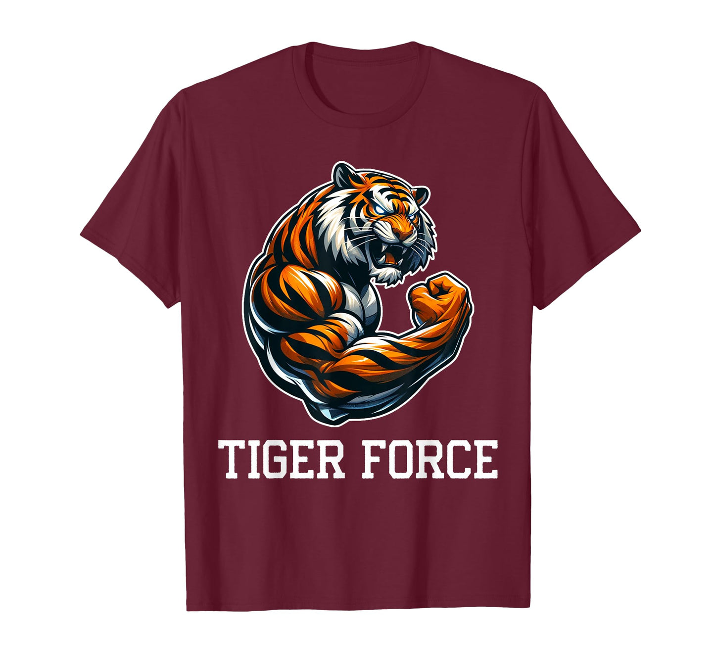 Tiger Force Wild Animal Lover Wildlife Nature Graphic T-Shirt