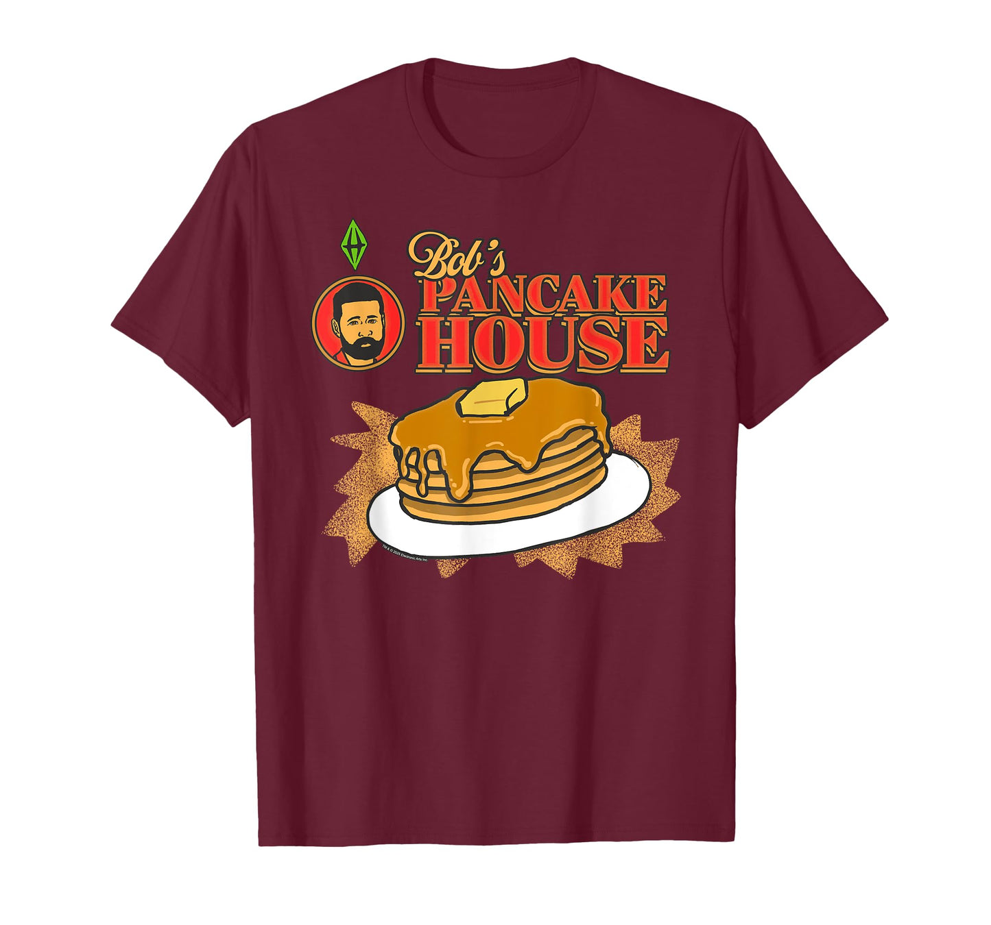 The Sims Bob's Pancakes House Funny Video Game T-Shirt