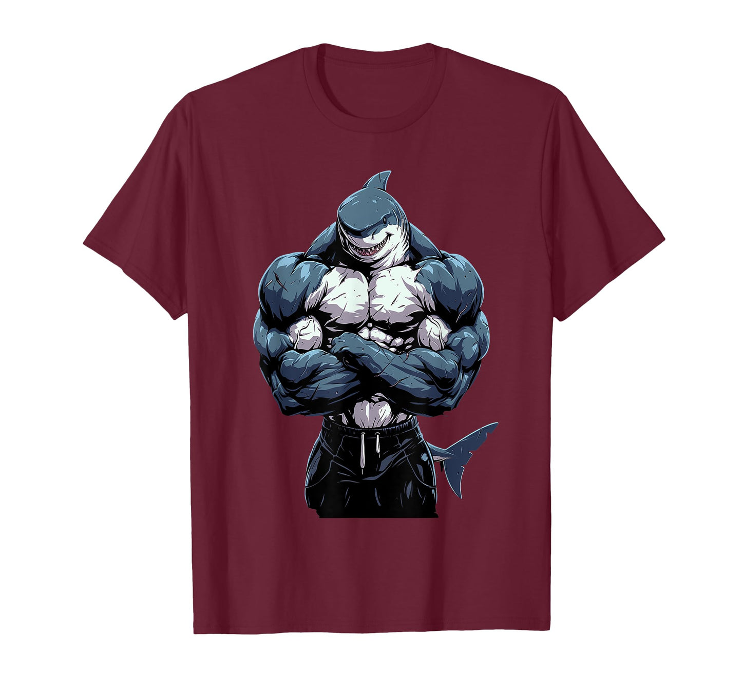 Body Builder Shark With Muscles T-Shirt