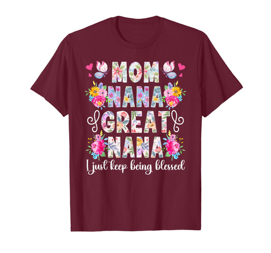 Mom Nana Great Nana Appreciation Great Nana T-Shirt