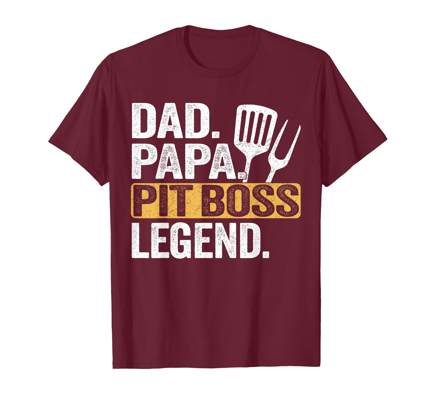 Daddy Papa Pit Boss Legend Funny Retro T-Shirt
