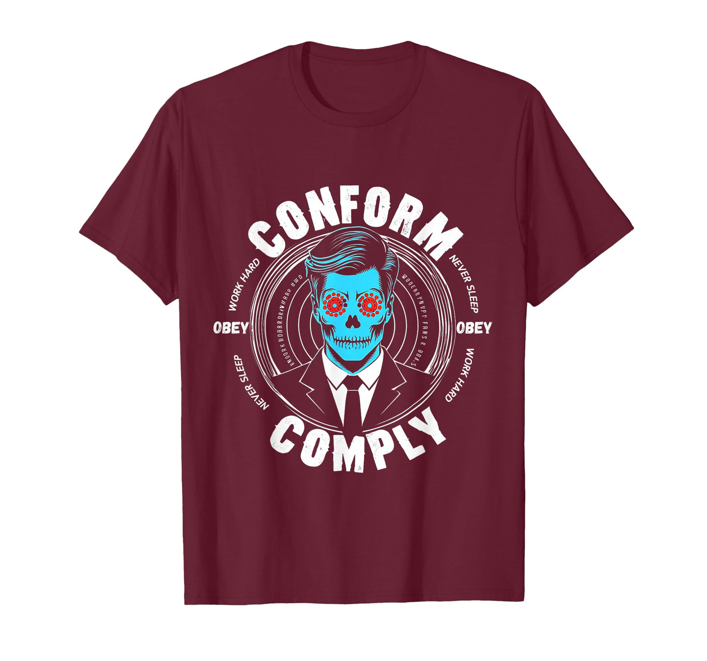 Obey Hoodie Comply Conform Whatch TV T-Shirt