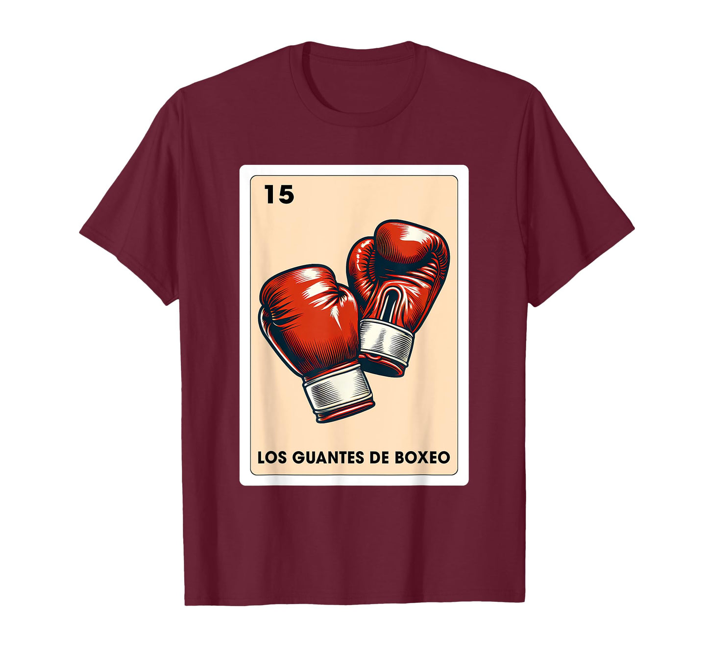 Mexican Boxing Lover Los Guantes De Boxeo Mexican Bingo Card T-Shirt