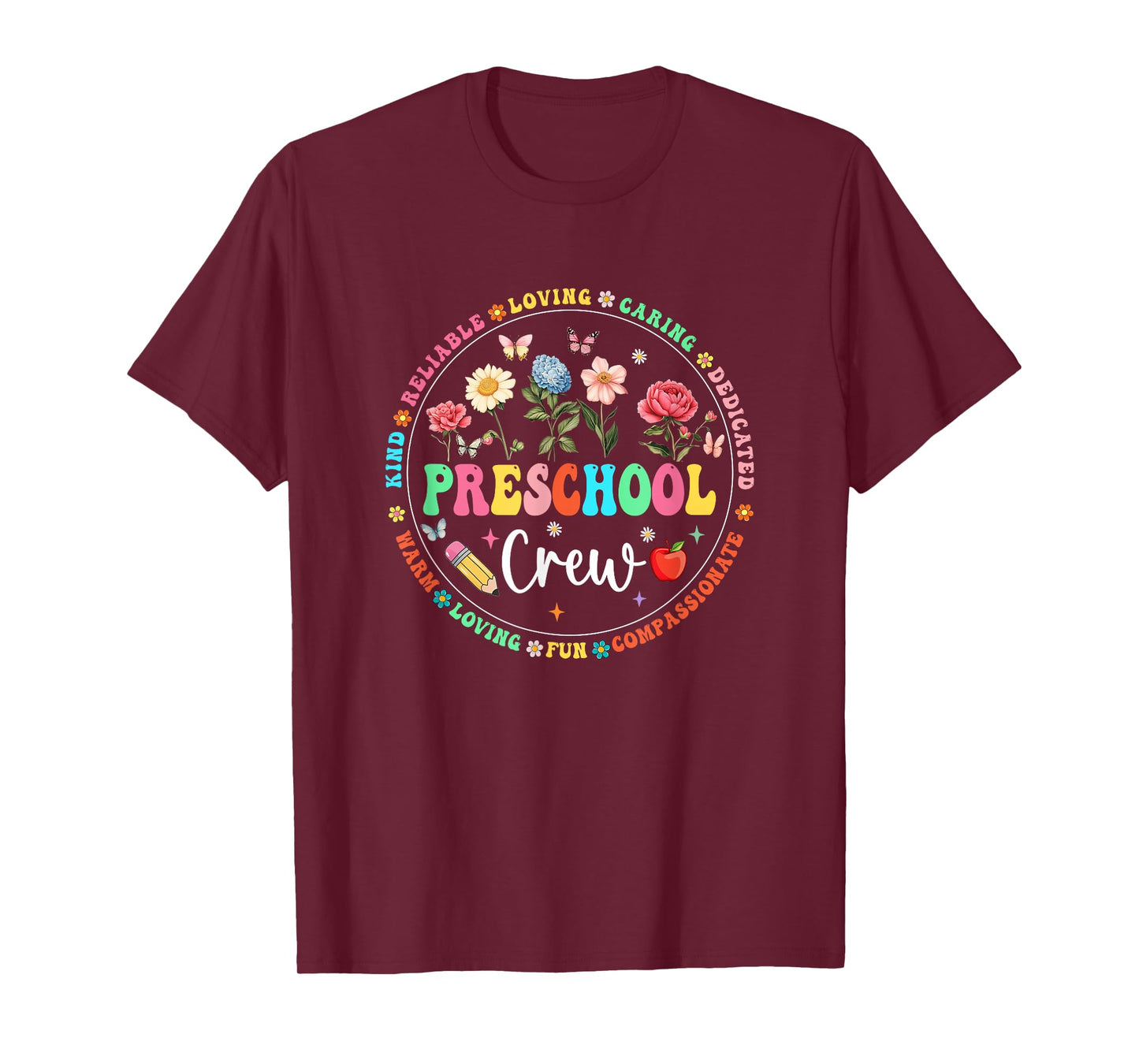 Preschool Crew Back to School Kindergarten Teacher Kids T-Shirt