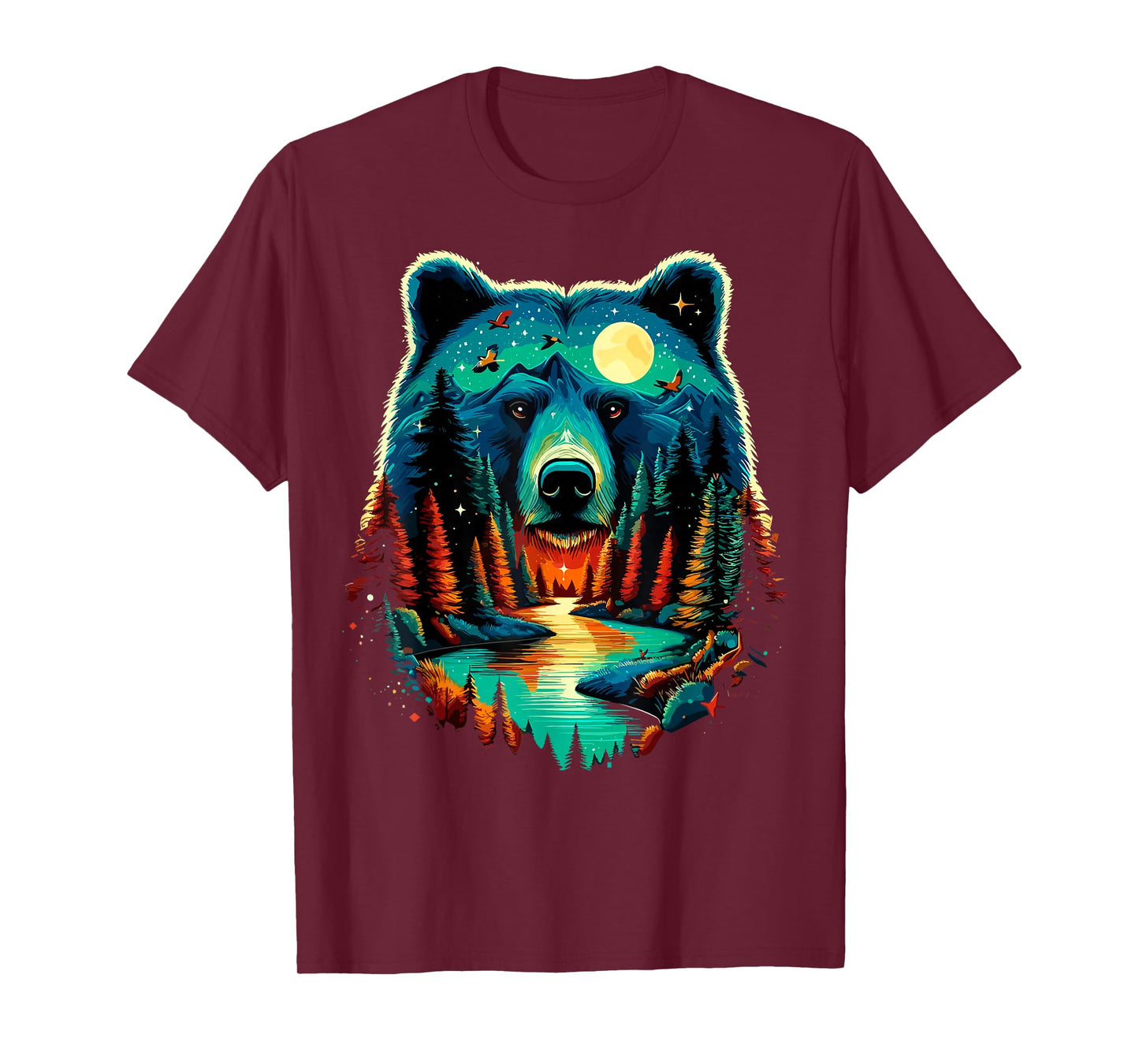 Forest Bear Wildlife Animal Nature Camping T-Shirt