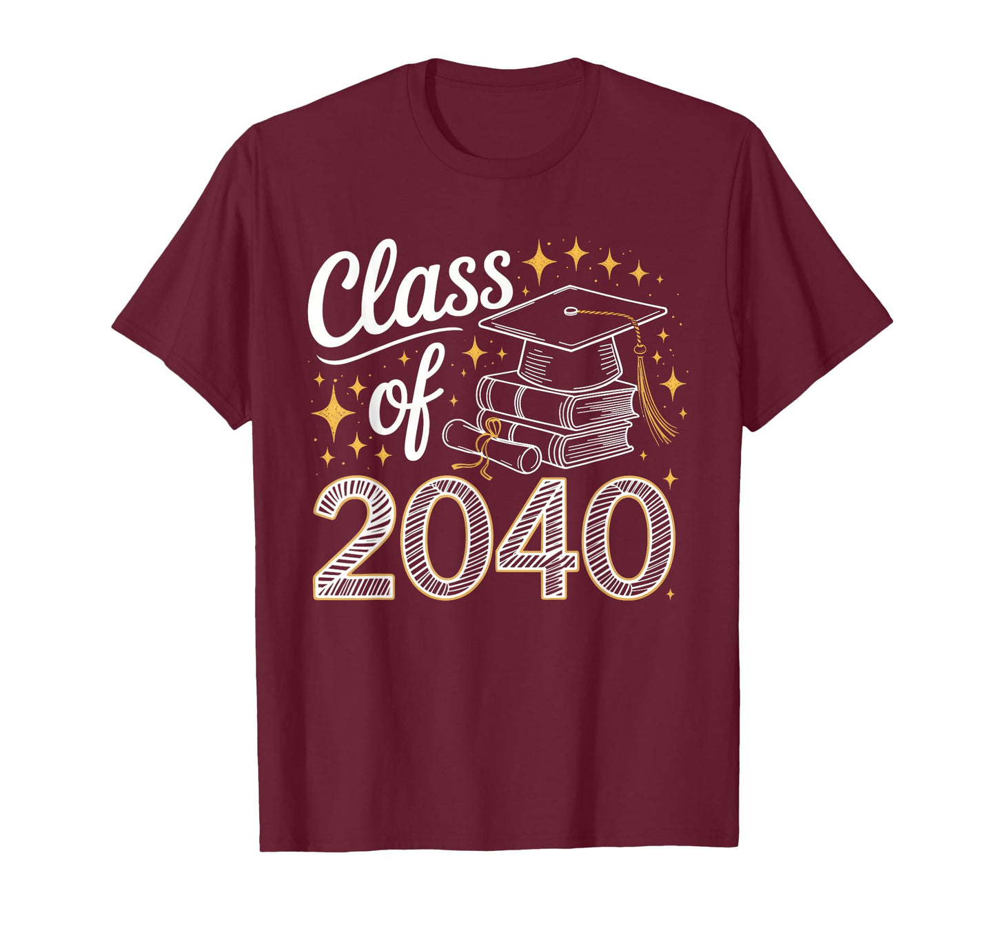 Class of 2040 First Day of Kindergarten Graduation Humor T-Shirt