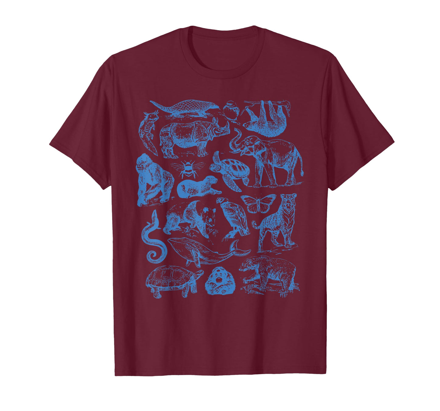 Retro Tattoo Animals Wildlife Nature Conservation Earth Day T-Shirt