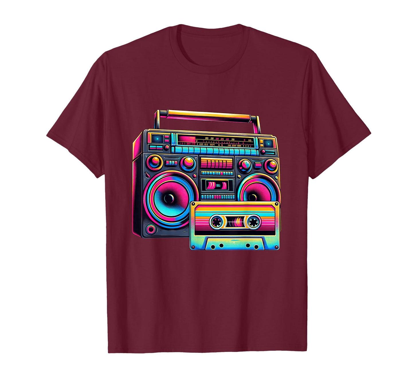80s 90s 1980s Boombox Stereo Fashion Eighties Retro Theme T-Shirt