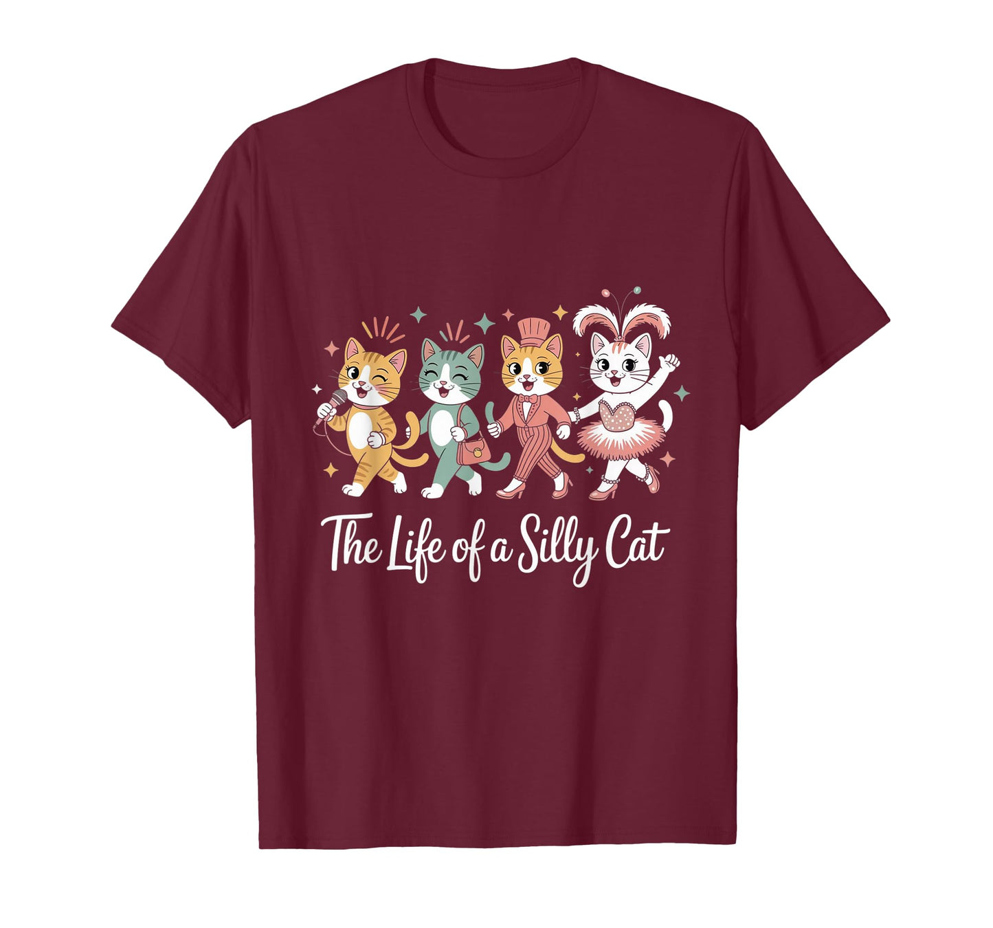 The Life of A Show Silly Cat Funny Trendy Meme Show Girls T-Shirt
