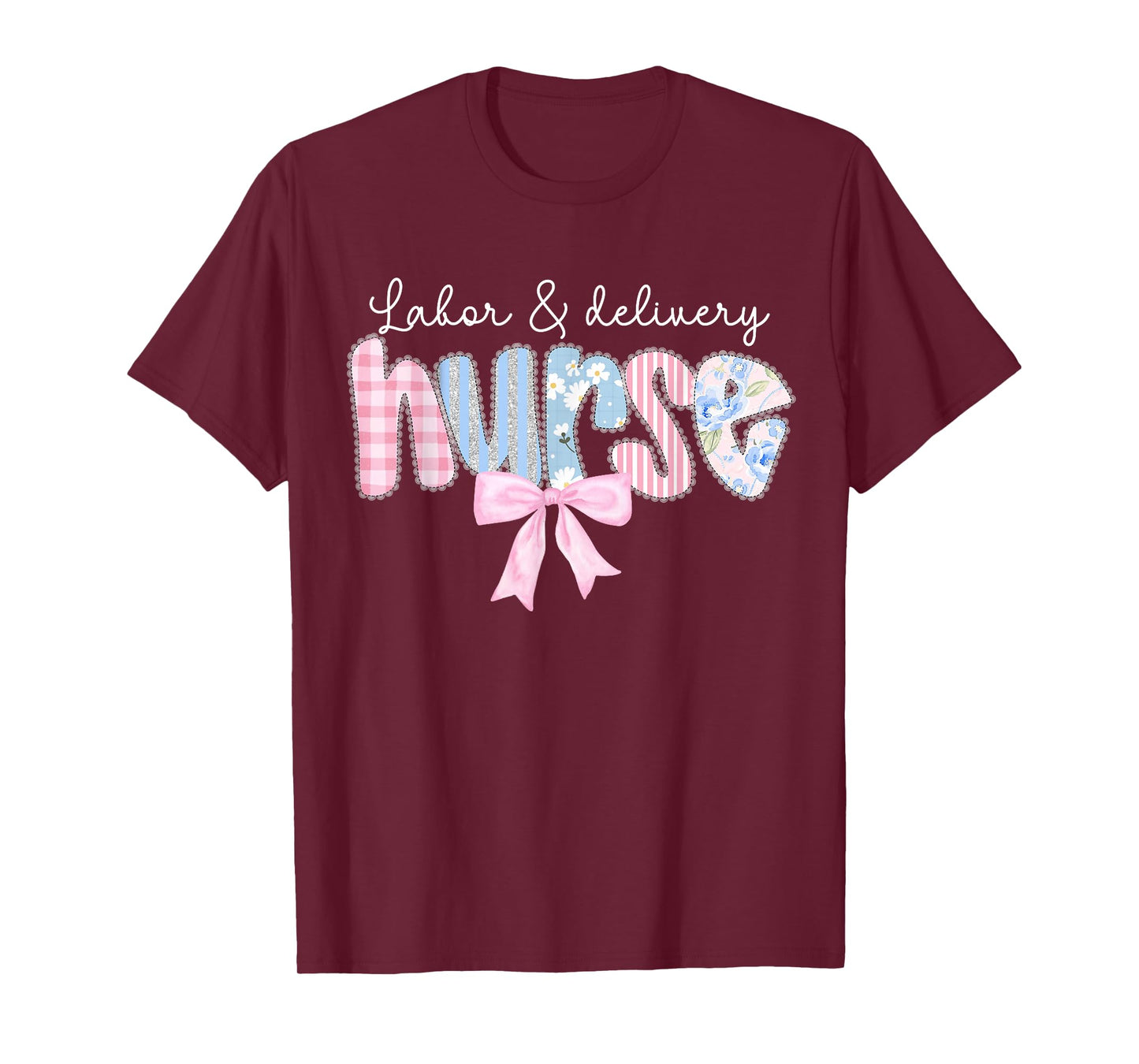 Labor & Delivery Nurse Coquette Bow Mother and Baby Nursing T-Shirt